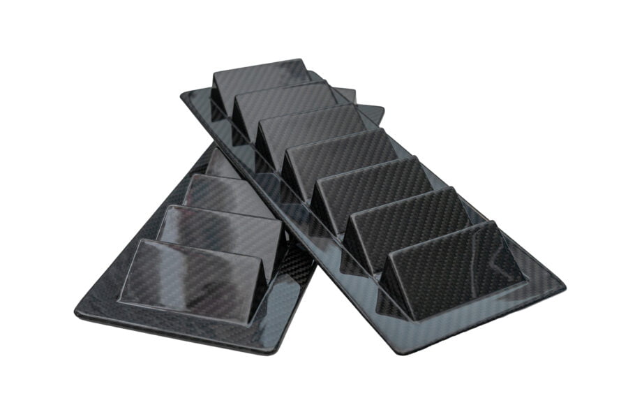 Flow Vent Racing Professional Awesome Carbon Fiber Vents/Air Extractors - Pair ...