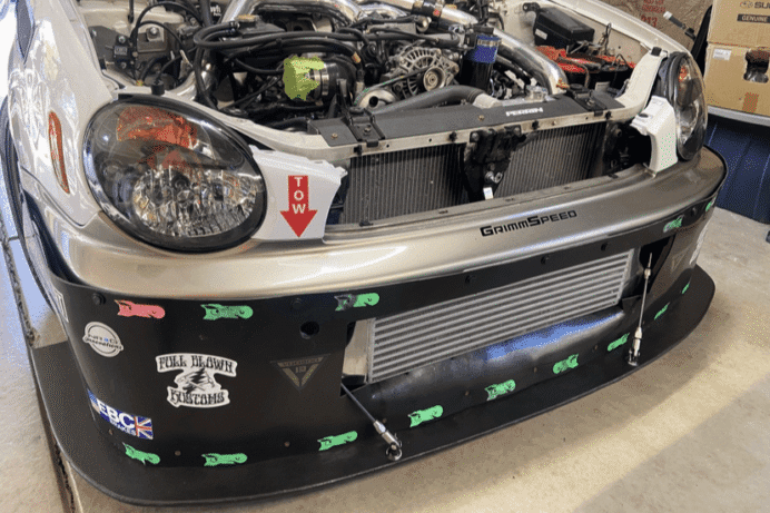 Professional Awesome 2004-05 Subaru Impreza/WRX STI GD/GG Quick Release Splitter Support System - Image 16