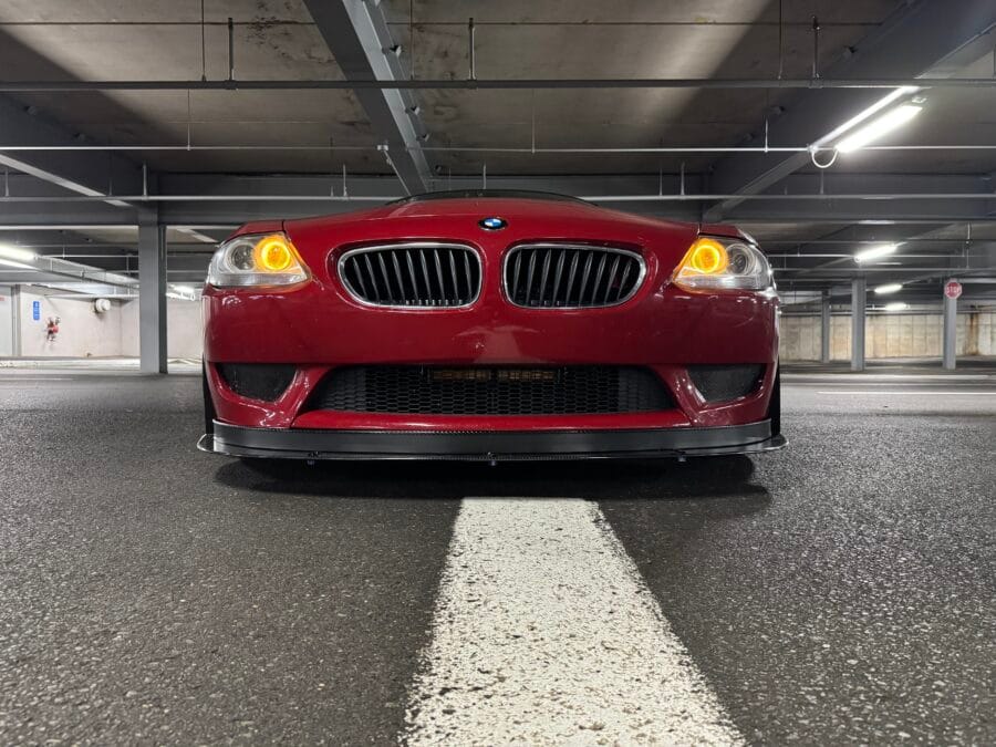 2006-bmw-z4-m-coupe-e86-professional-awesome-racing-front-splitter-installed